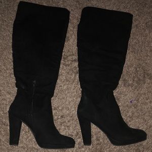 Black Thigh High Boots